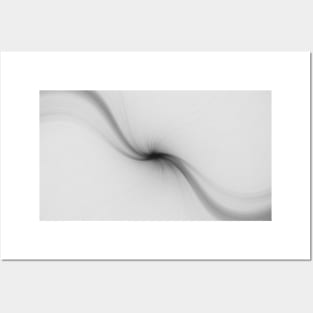 Cross panel abstract smoky wave spiral Posters and Art